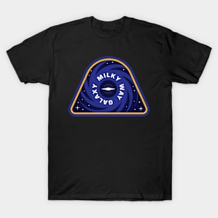 Milky Way Galaxy Sticker T-Shirt